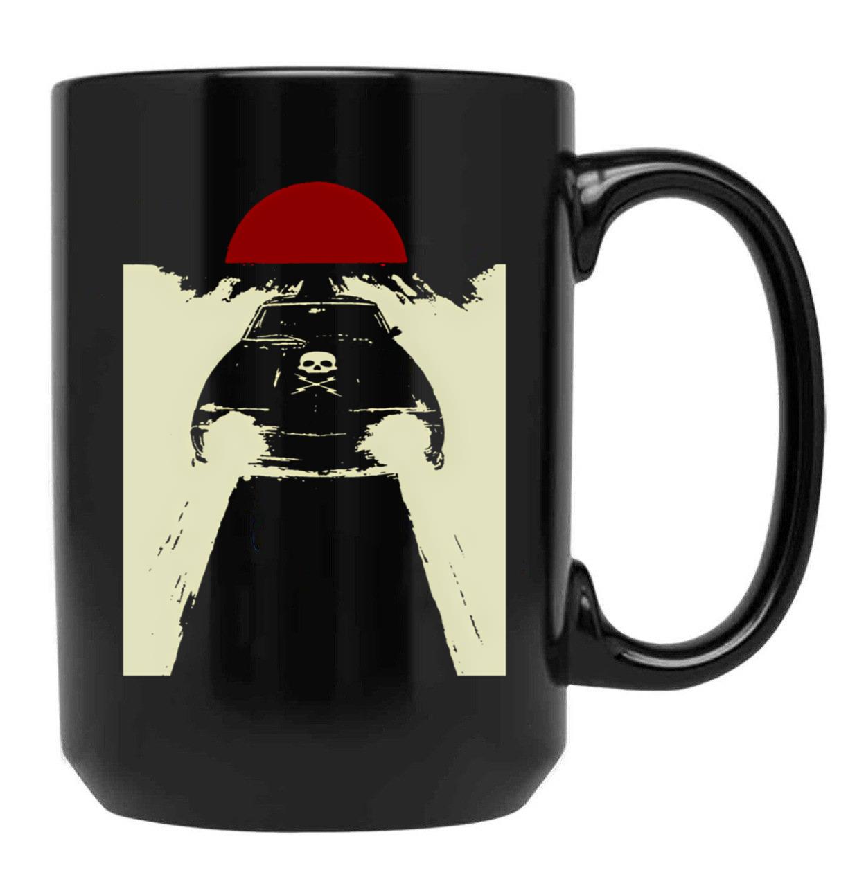 Death Proof Black Coffee Mug, Gift Coffee Mug