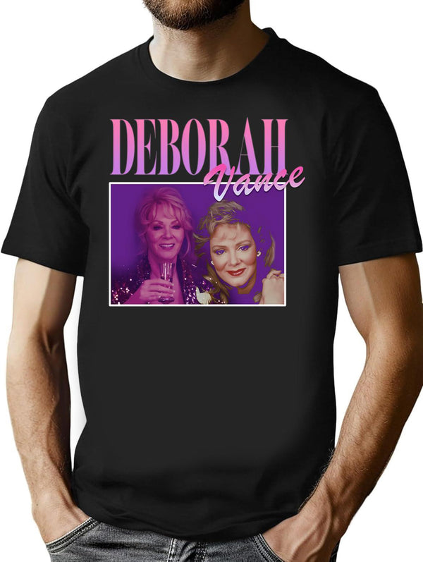 Deborah Vance Vintage 90S T-Shirt T-Shirt for Men & Women, T-Shirts Graphic Tee - Black