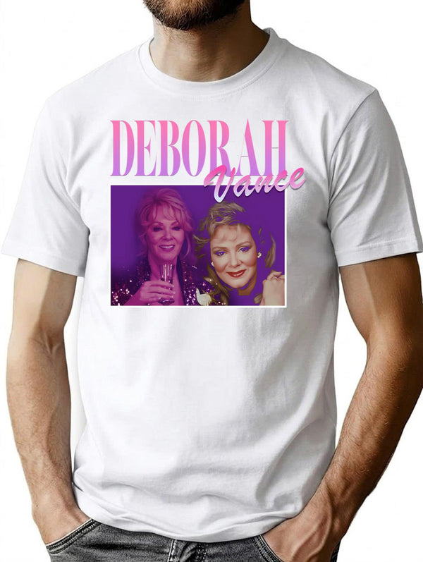 Deborah Vance Vintage 90S T-Shirt T-Shirt for Men & Women, T-Shirts Graphic Tee - White