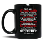 December Girl Birthday Black Coffee Mug