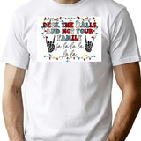 Deck The Halls And Not Your Family Premium Heavyweight Cotton T-Shirt - White