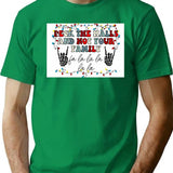 Deck The Halls And Not Your Family Premium Heavyweight Cotton T-Shirt - Green