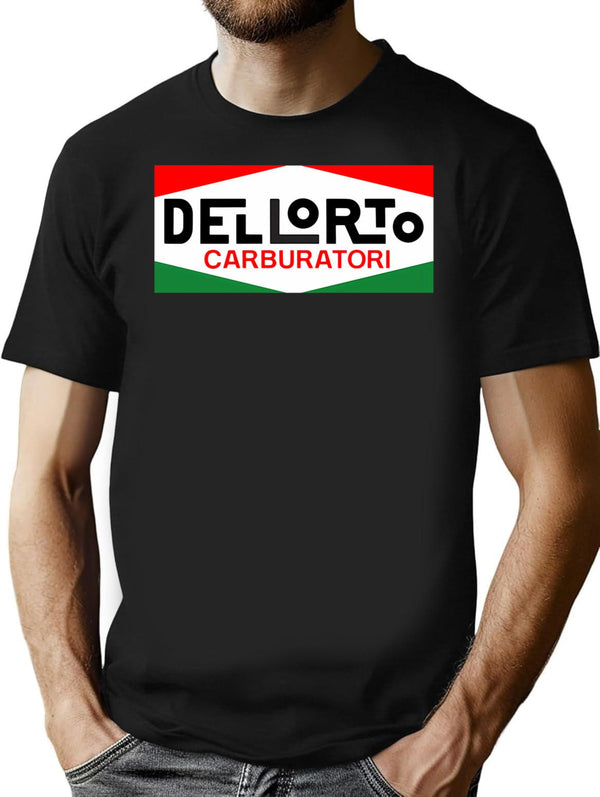 Dell'Orto Carburatori 1960-1970S Italian Vintage Logo T-Shirt for Men & Women, T-Shirts Graphic Tee - Black