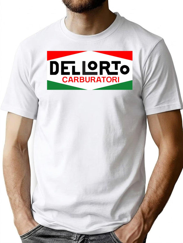 Dell'Orto Carburatori 1960-1970S Italian Vintage Logo T-Shirt for Men & Women, T-Shirts Graphic Tee - White