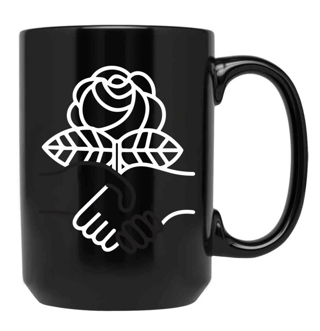Democratic Socialists Of America Black Coffee Mug, Gift Coffee Mug