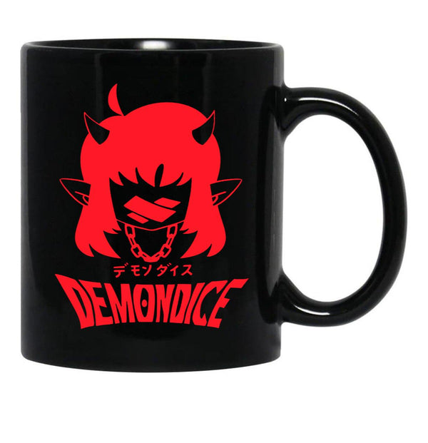 Demondice- Mori Calliope-Funny Black Coffee Mug, Gift Coffee Mug - Black