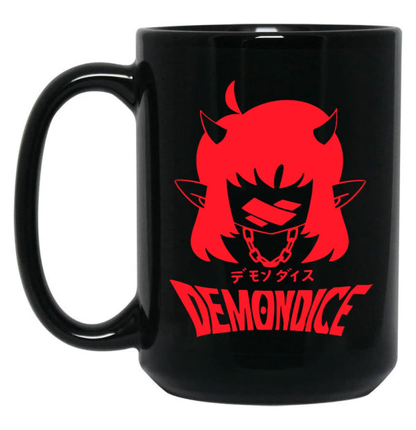 Demondice- Mori Calliope-Funny Black Coffee Mug, Gift Coffee Mug - Black
