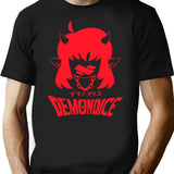 Demondice- Mori Calliope-Funny Premium Heavyweight Cotton T-Shirt - Black
