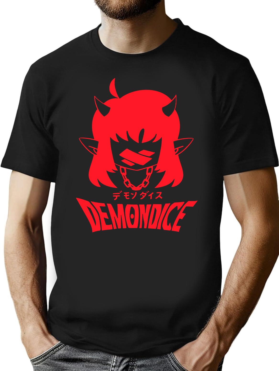Demondice- Mori Calliope-Funny Premium Heavyweight Cotton T-Shirt - Black
