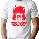 Demondice- Mori Calliope-Funny Premium Heavyweight Cotton T-Shirt - White