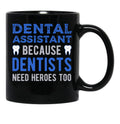 Dental Assistant Black Coffee Mug, Gift Coffee Mug - Black