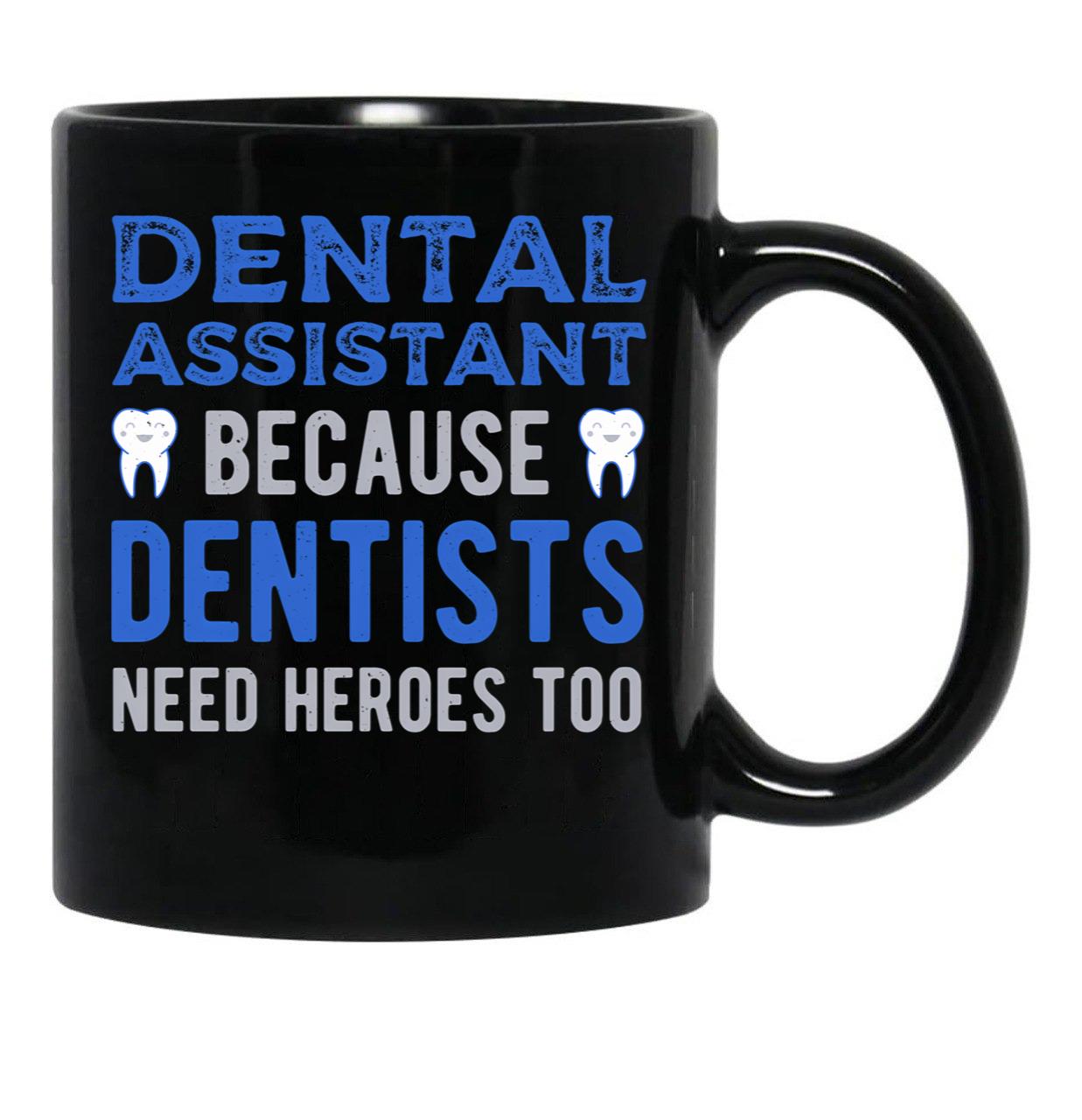 Dental Assistant Black Coffee Mug, Gift Coffee Mug - Black