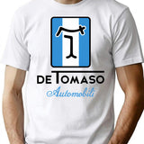 Detomaso Automobili T-Shirt for Men & Women, T-Shirts Graphic Tee - White