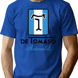 Detomaso Automobili T-Shirt for Men & Women, T-Shirts Graphic Tee - Blue