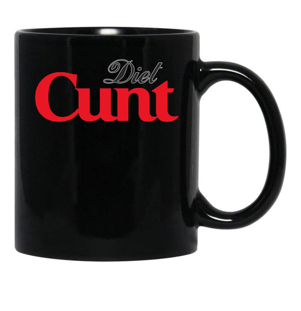 Diet Cunt Black Coffee Mug, Gift Coffee Mug - Black