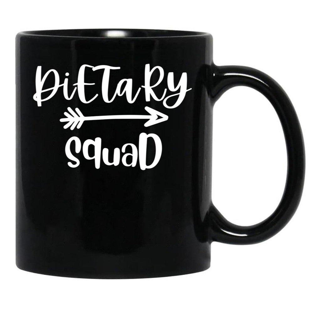 Dietary Squad Dietary Aide Rock Black Coffee Mug, Gift Coffee Mug - Black