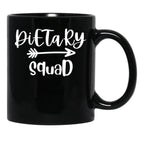 Dietary Squad Dietary Aide Rock Black Coffee Mug, Gift Coffee Mug - Black