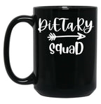 Dietary Squad Dietary Aide Rock Black Coffee Mug, Gift Coffee Mug