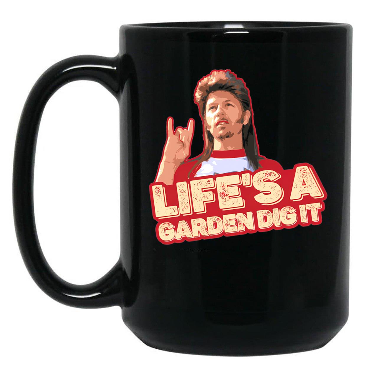 Dig To Garden Black Coffee Mug
