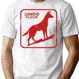 Dingo Flour (Washed Worn) T-Shirt for Men & Women, T-Shirts Graphic Tee - White