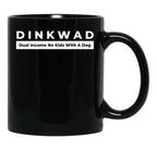 Dinkwad Dual Income No Kids With A Dog Black Coffee Mug, Gift Coffee Mug - Black