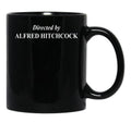 Directed by Alfred Hitchcock Classic Black Coffee Mug, Gift Coffee Mug - Black
