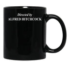 Directed by Alfred Hitchcock Classic Black Coffee Mug, Gift Coffee Mug - Black