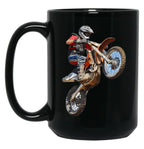 Dirt Bike Jump Or Motocross Jump Mx Or Motorcycle Jump (3) Black Coffee Mug, Gift Coffee Mug