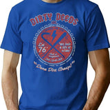 Dirty Deeds T-Shirt for Men & Women, T-Shirts Graphic Tee - Blue