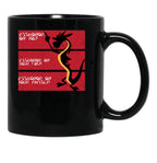 Dishonor On Your Cow Black Coffee Mug, Gift Coffee Mug - Black