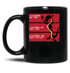 Dishonor On Your Cow Black Coffee Mug, Gift Coffee Mug