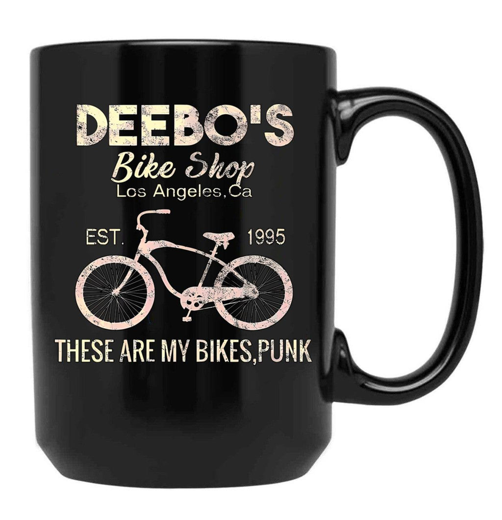 Distressed Bicycle Black Coffee Mug, Gift Coffee Mug
