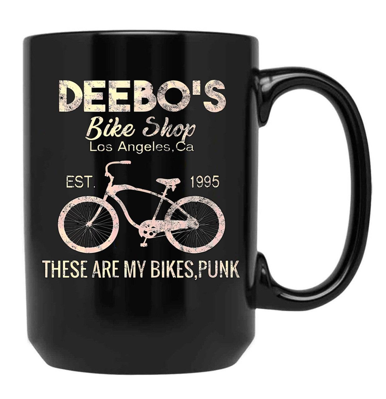 Distressed Bicycle Black Coffee Mug, Gift Coffee Mug