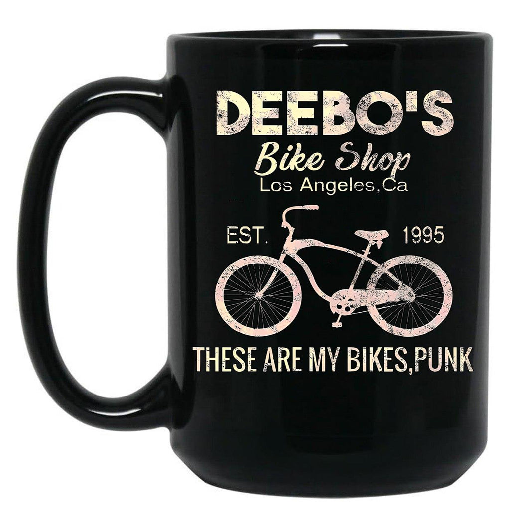 Distressed Bicycle Black Coffee Mug, Gift Coffee Mug