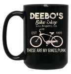 Distressed Bicycle Black Coffee Mug, Gift Coffee Mug