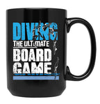 Diving The Ultimate Board Game Black Coffee Mug, Gift Coffee Mug