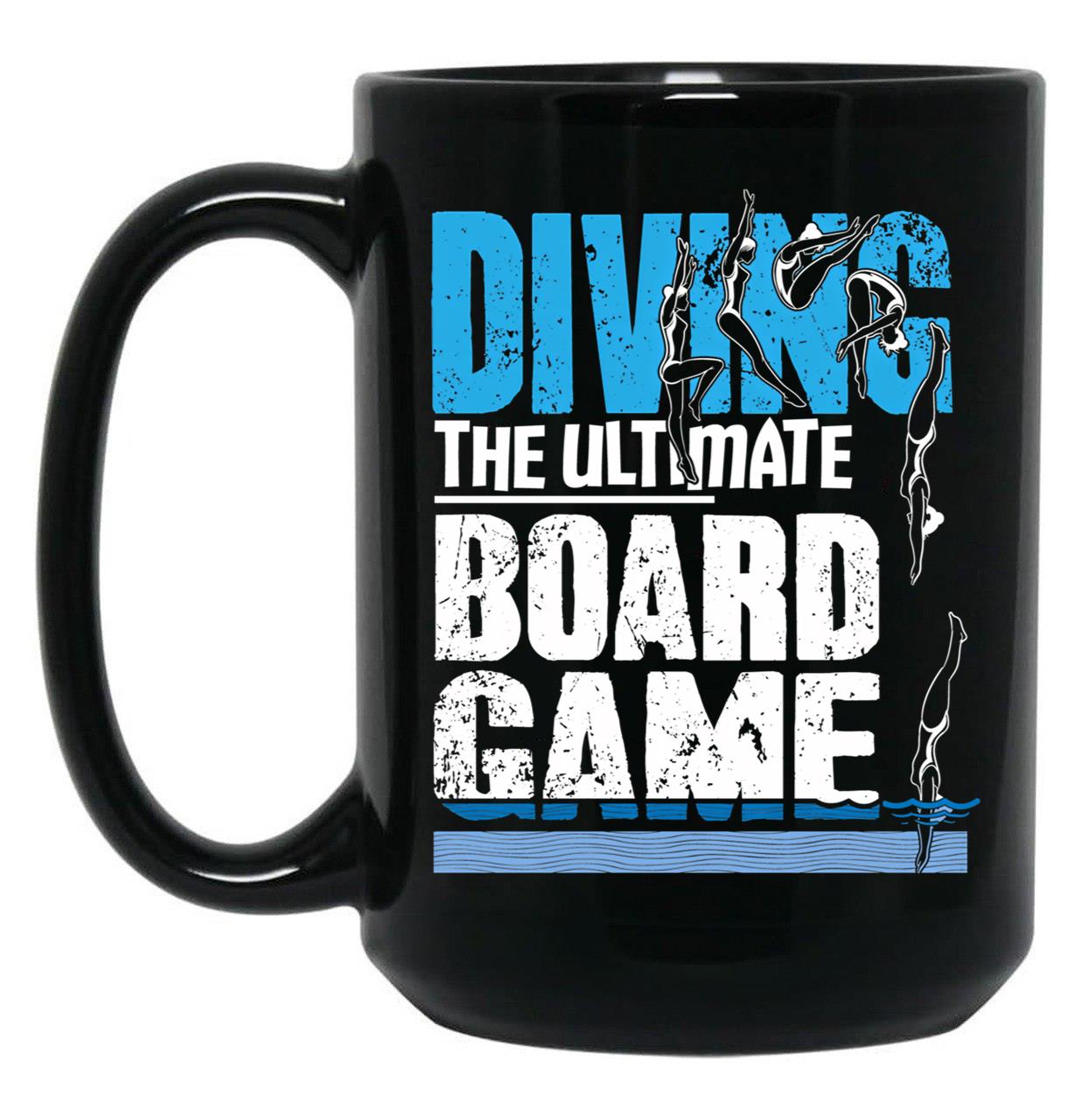 Diving The Ultimate Board Game Black Coffee Mug, Gift Coffee Mug