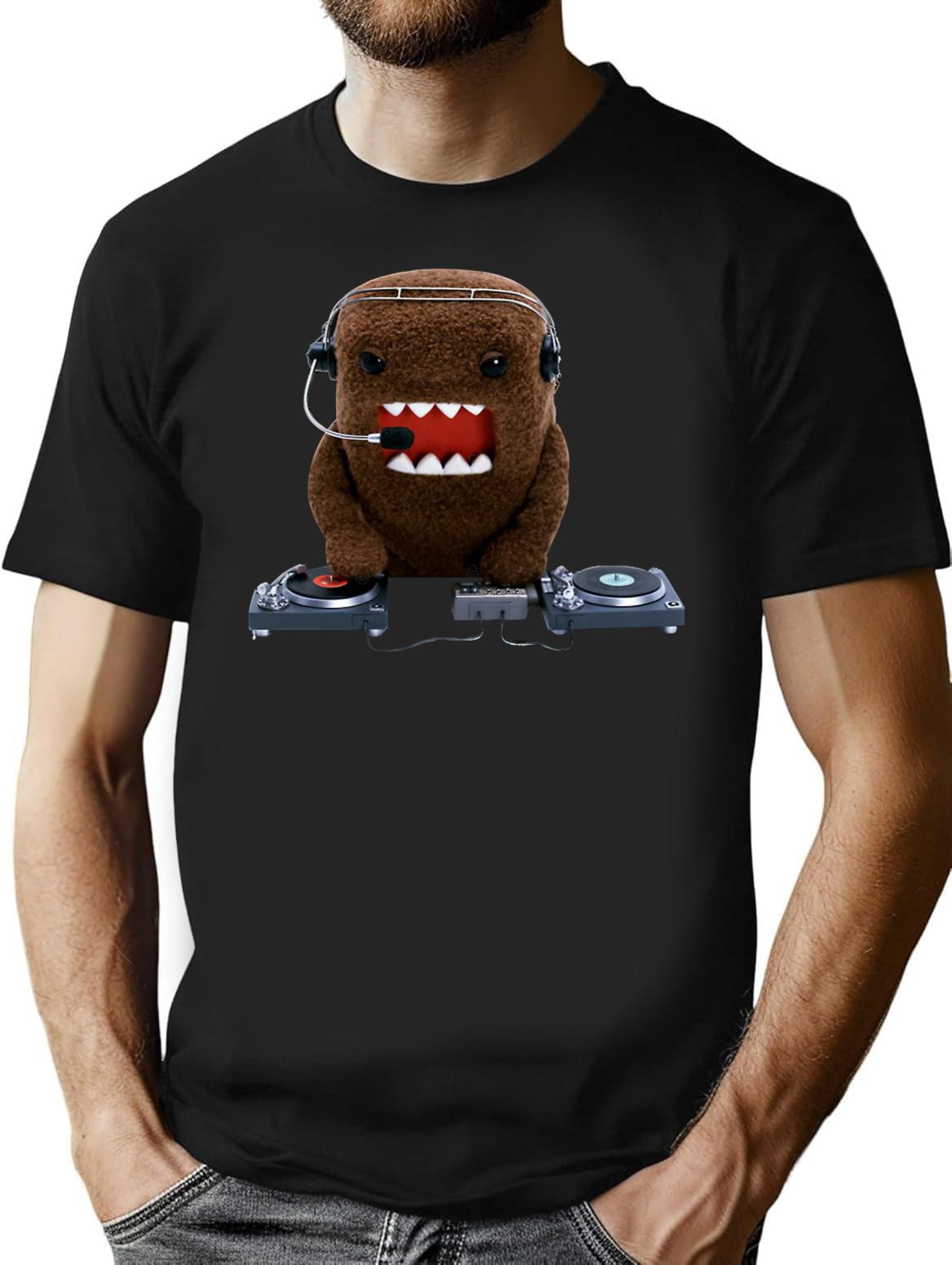 Dj Domo-Kun (1) Premium Heavyweight Cotton T-Shirt - Black