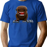 Dj Domo-Kun (1) Premium Heavyweight Cotton T-Shirt - Blue