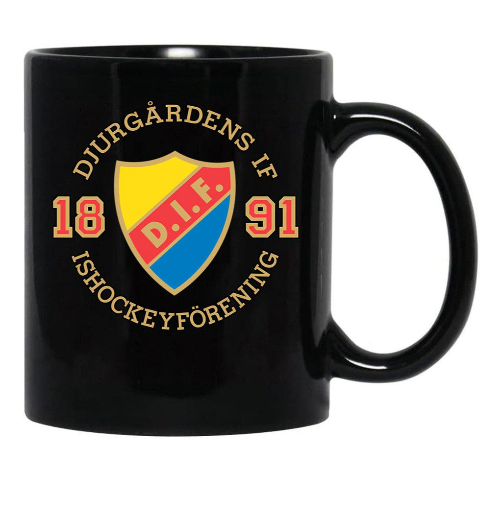 Djurgrdens If Hockey Black Coffee Mug, Gift Coffee Mug - Black