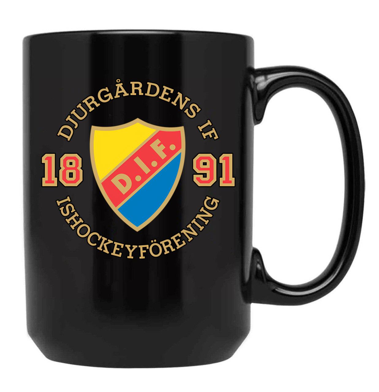 Djurgrdens If Hockey Black Coffee Mug, Gift Coffee Mug
