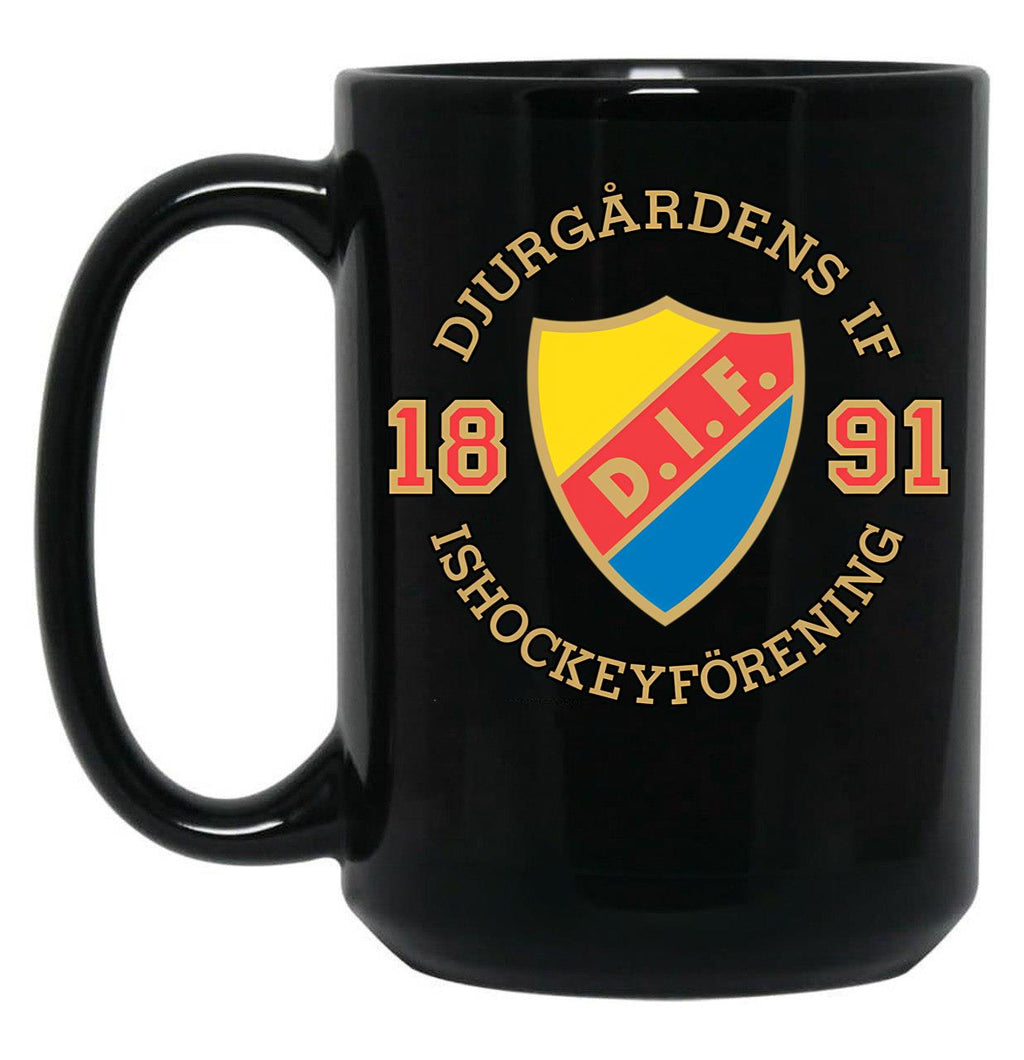 Djurgrdens If Hockey Black Coffee Mug, Gift Coffee Mug