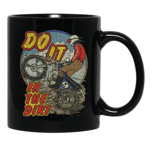 Do It in The Dirt 1976 Black Coffee Mug, Gift Coffee Mug - Black