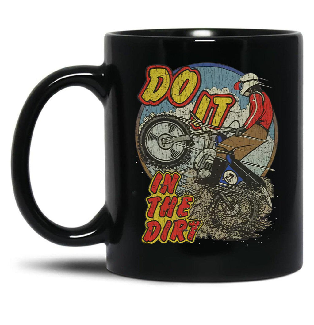 Do It in The Dirt 1976 Black Coffee Mug, Gift Coffee Mug