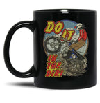 Do It in The Dirt 1976 Black Coffee Mug, Gift Coffee Mug
