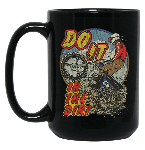 Do It in The Dirt 1976 Black Coffee Mug, Gift Coffee Mug - Black
