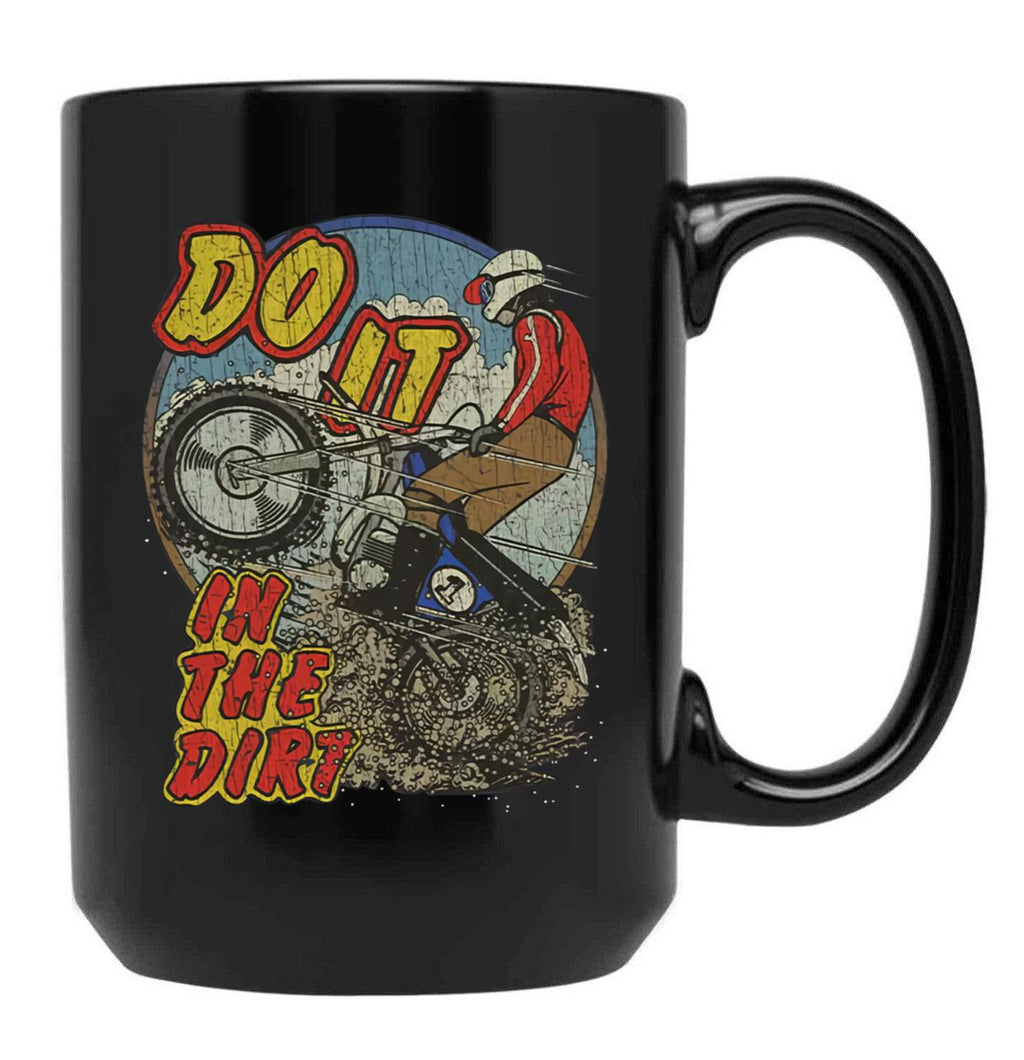 Do It in The Dirt 1976 Black Coffee Mug, Gift Coffee Mug