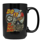 Do It in The Dirt 1976 Black Coffee Mug, Gift Coffee Mug