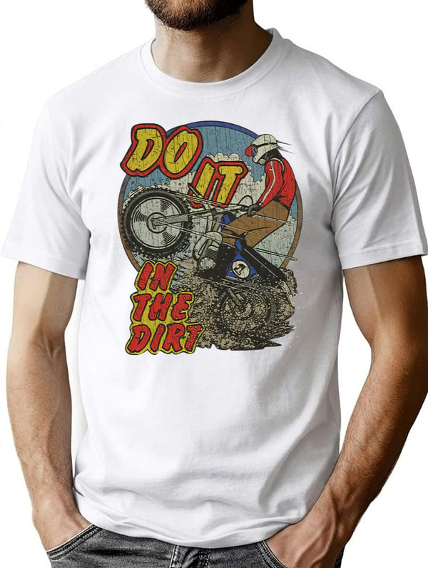 Do It in The Dirt 1976 Premium Heavyweight Cotton T-Shirt - White