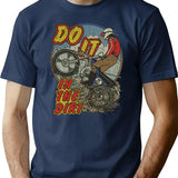 Do It in The Dirt 1976 Premium Heavyweight Cotton T-Shirt - Navy